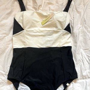Somersault black/white one piece swimsuit